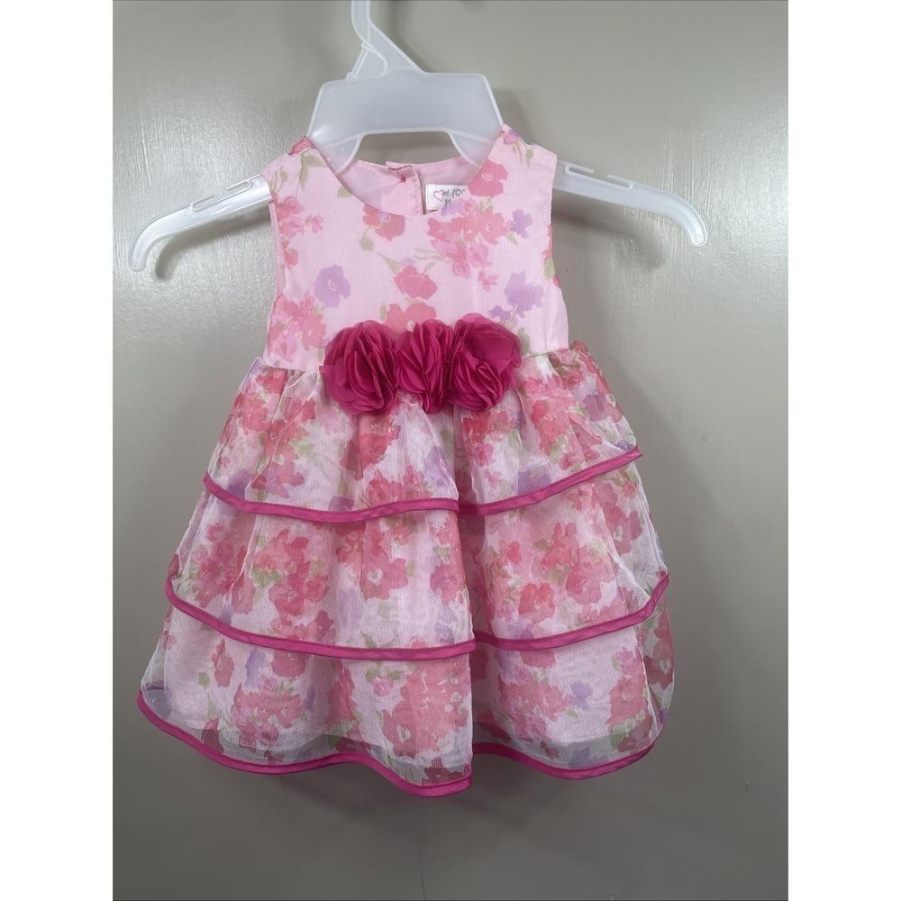 Pink Floral Print Tulle Tutu THE CHILDREN'S PLACE Sleeveless Dress 12-18